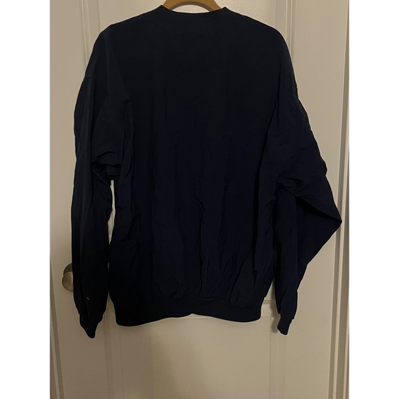 Munsingwear Chicago Cubs Baseball Nylon Pullover V Neck Jacket Mens XL Navy - Picture 4 of 6